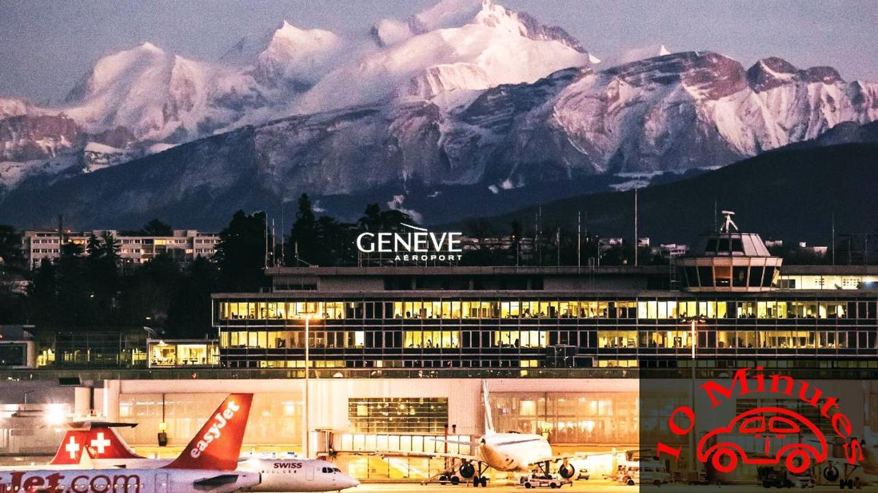 Chevry  Location Chambres Le Panorama - Aeroport Geneve - Pays De Gex מראה חיצוני תמונה